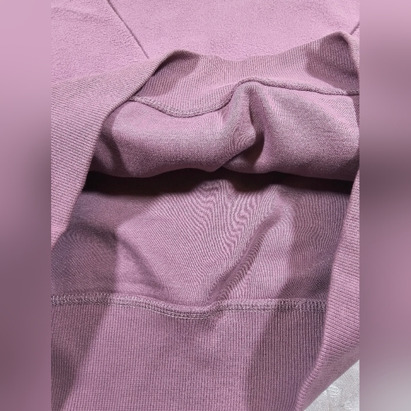 Fabletics The Go-To Crew Flipped Fleece Sweatshirt Men Sz M Plum Cactus - Picture 8 of 13